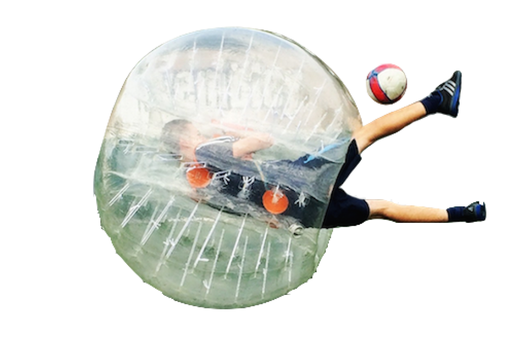 كرة القدم الصابونية، مزيج من كرة القدم والضحك